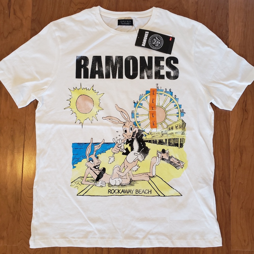 RAMONES BY ZARA MAN | Ramones Band T-shirt Size L